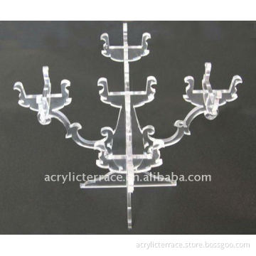 Clear Perspex Candle Holder